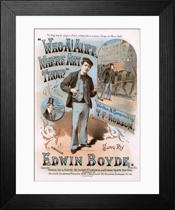 Framed Print : Original Sheet Music Cover - Street Traders etc Framed Print : Original Sheet Music Cover - Street Traders etc