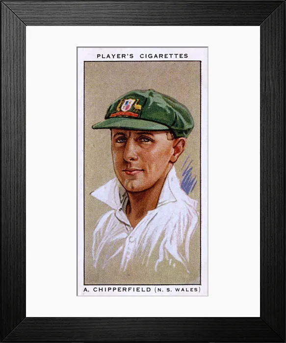Framed Print : A Chipperfield, Australian cricketer, New South Wales