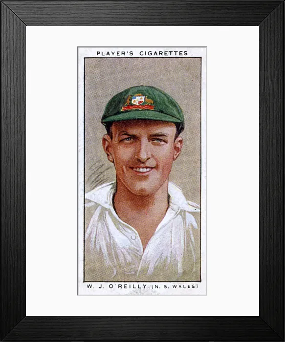 Framed Print : W J O Reilly, Australian cricketer, New South Wales Framed Print : W J O Reilly, Australian cricketer, New South Wales