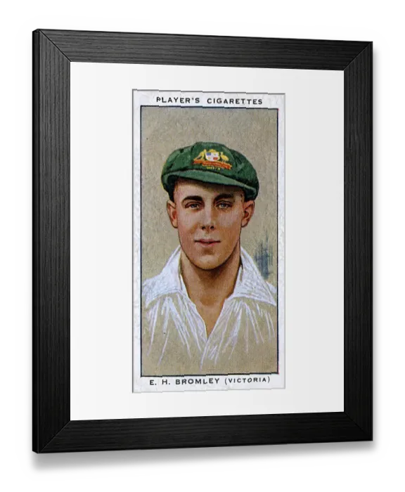 Framed Print : E H Bromley, Australian cricketer, Victoria Framed Print : E H Bromley, Australian cricketer, Victoria