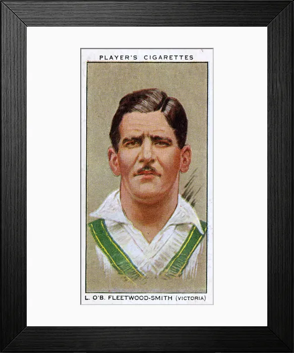 Framed Print : L O B Fleetwood-Smith, Australian cricketer, Victoria Framed Print : L O B Fleetwood-Smith, Australian cricketer, Victoria
