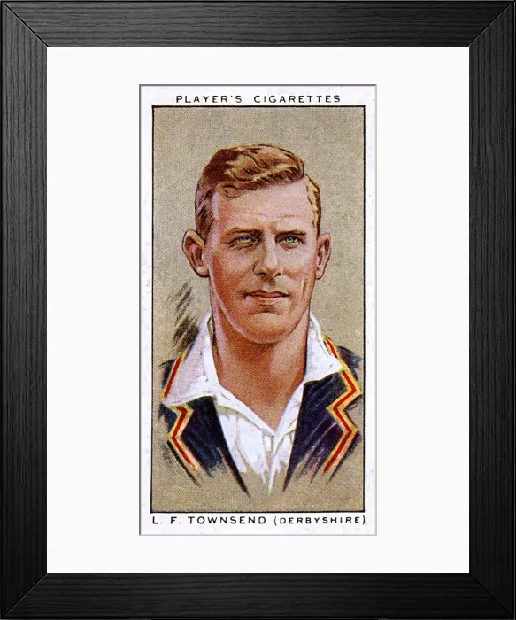 Framed Print : L F Townsend, Derbyshire County and England cricketer Framed Print : L F Townsend, Derbyshire County and England cricketer