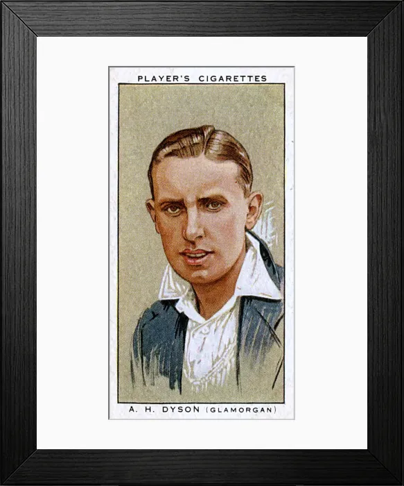 Framed Print : A H Dyson, Glamorgan County cricketer Framed Print : A H Dyson, Glamorgan County cricketer