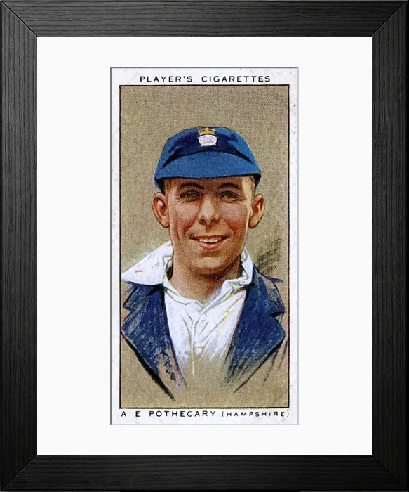 Framed Print : A E Pothecary, Hampshire County cricketer Framed Print : A E Pothecary, Hampshire County cricketer