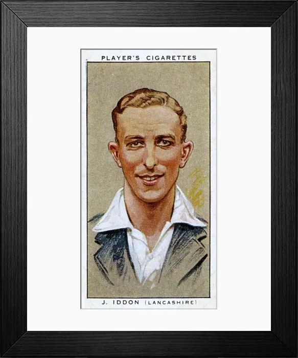 Framed Print : J Iddon, Lancashire County cricketer Framed Print : J Iddon, Lancashire County cricketer
