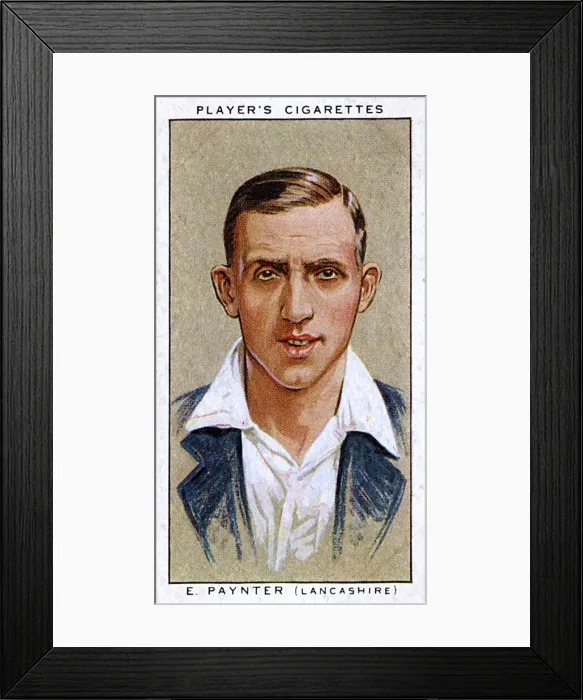 Framed Print : E Paynter, Lancashire County and England cricketer Framed Print : E Paynter, Lancashire County and England cricketer