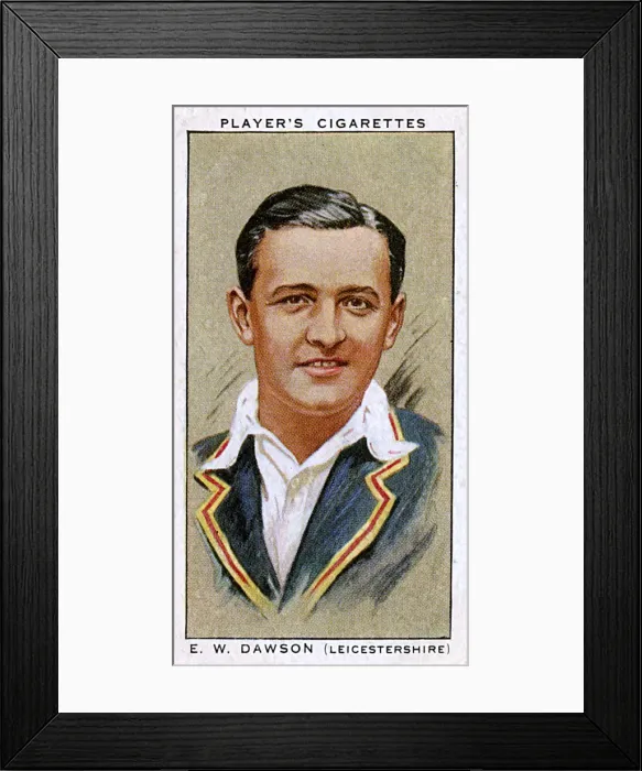 Framed Print : E W Dawson, Leicestershire County cricketer Framed Print : E W Dawson, Leicestershire County cricketer