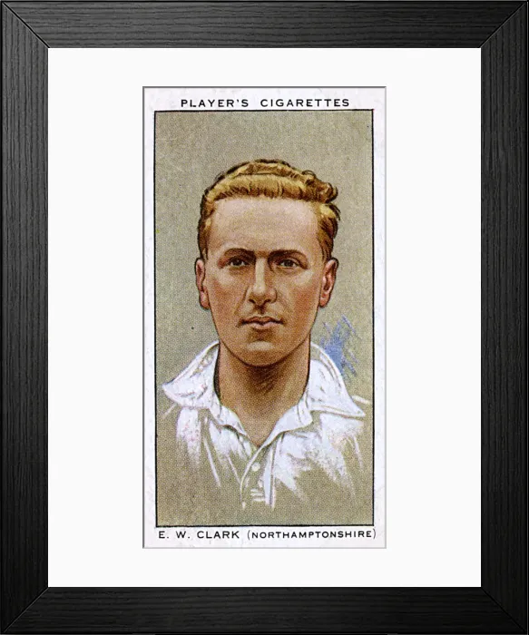 Framed Print : E W Clark, Northamptonshire County and England cricketer Framed Print : E W Clark, Northamptonshire County and England cricketer
