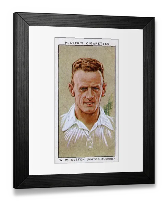 Framed Print : W W Keeton, Nottinghamshire County cricketer Framed Print : W W Keeton, Nottinghamshire County cricketer