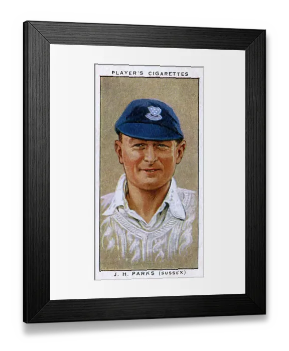 Framed Print : J H Parks, Sussex County cricketer Framed Print : J H Parks, Sussex County cricketer