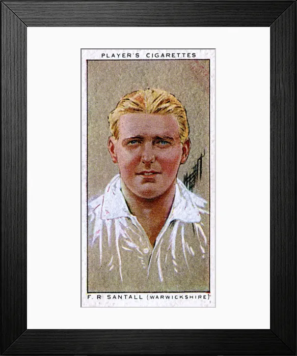 Framed Print : F R Santall, Warwickshire County cricketer Framed Print : F R Santall, Warwickshire County cricketer