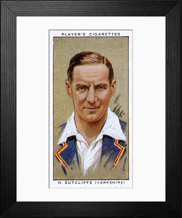 Framed Print : H Sutcliffe, Yorkshire County and England cricketer Framed Print : H Sutcliffe, Yorkshire County and England cricketer