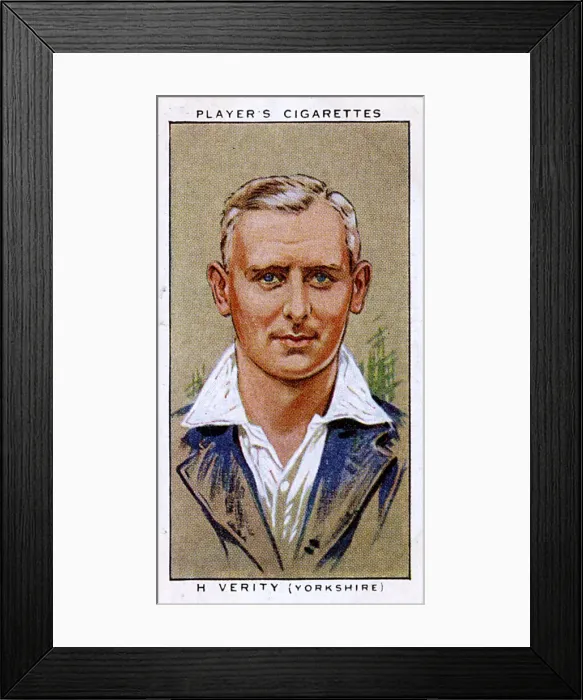 Framed Print : Hedley Verity, Yorkshire County and England cricketer Framed Print : Hedley Verity, Yorkshire County and England cricketer