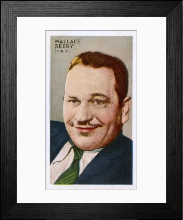 Framed Print : Wallace Beery, American film actor Framed Print : Wallace Beery, American film actor