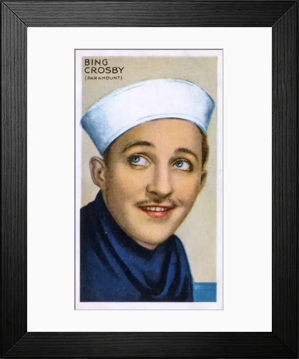 Framed Print : Bing Crosby, American film actor and singer Framed Print : Bing Crosby, American film actor and singer
