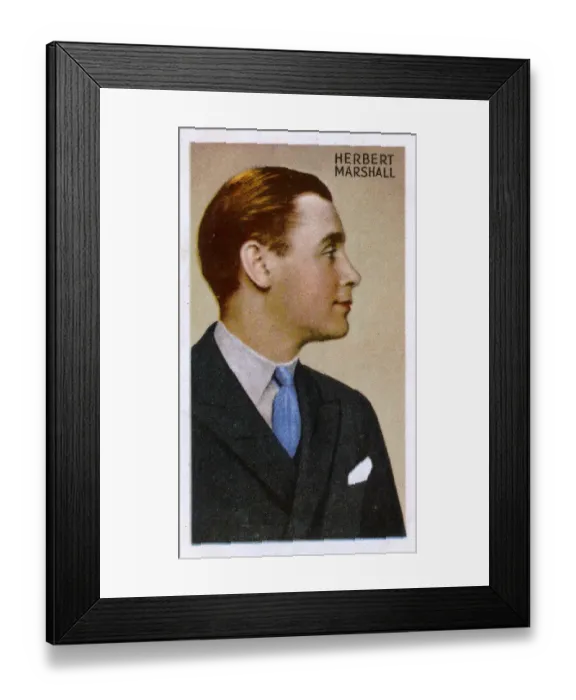 Framed Print : Herbert Marshall, English actor Framed Print : Herbert Marshall, English actor