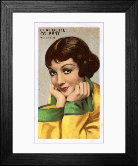 Framed Print : Claudette Colbert, French actress Framed Print : Claudette Colbert, French actress