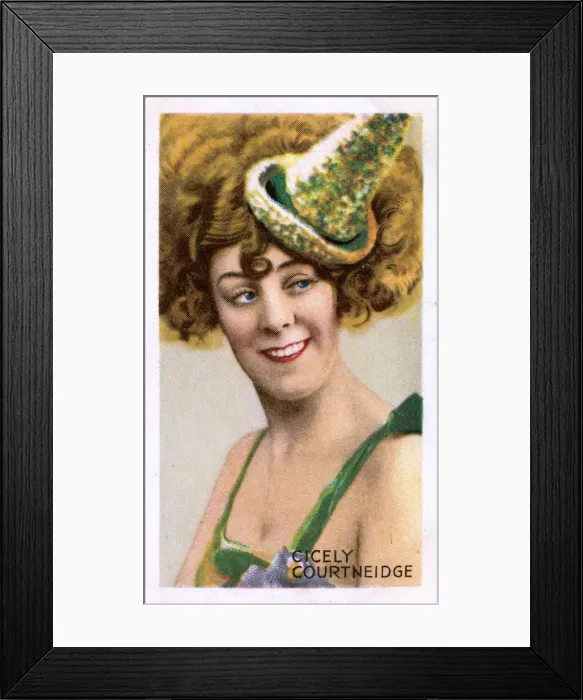 Framed Print : Cicely Courtneidge, Australian-born comic actress Framed Print : Cicely Courtneidge, Australian-born comic actress
