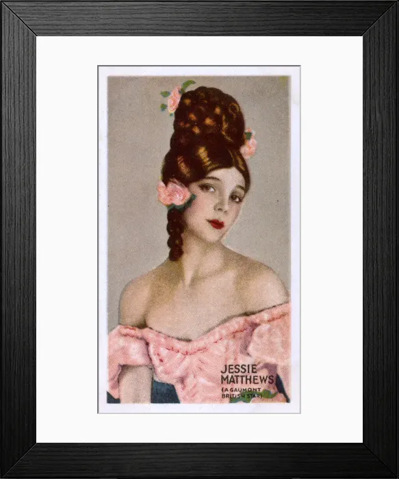 Framed Print : Jessie Matthews, English actress Framed Print : Jessie Matthews, English actress