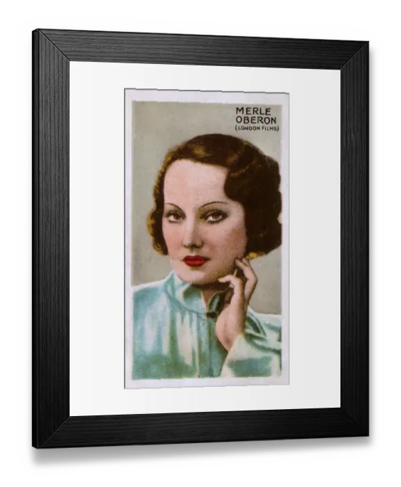 Framed Print : Merle Oberon, Australian-born actress Framed Print : Merle Oberon, Australian-born actress