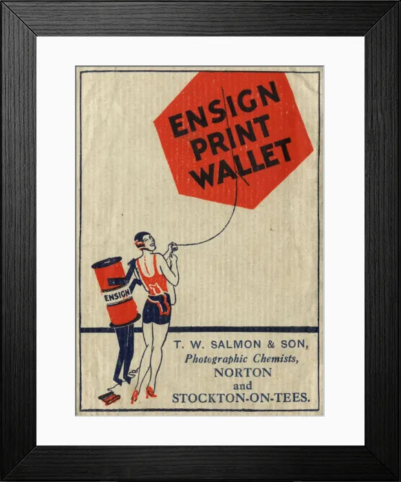 Framed Print : Ensign Print Wallet for Photographs and negatives Framed Print : Ensign Print Wallet for Photographs and negatives