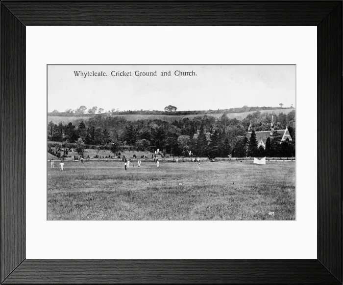 Framed Print : Cricket Ground and Church, Whyteleafe, Surrey Framed Print : Cricket Ground and Church, Whyteleafe, Surrey
