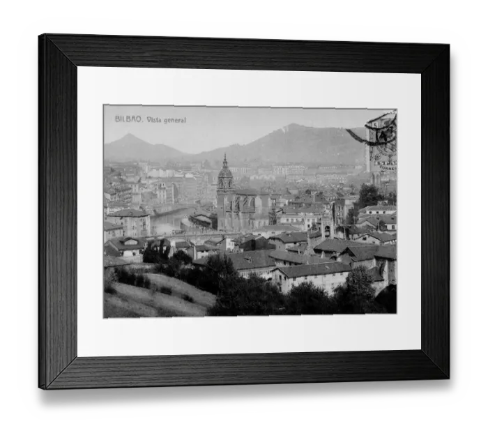 Framed Print : General view, Bilbao, Spain Framed Print : General view, Bilbao, Spain