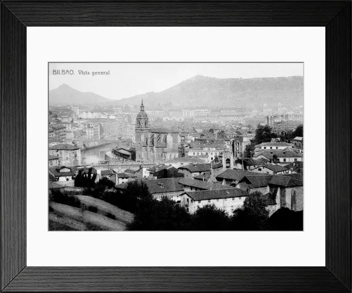 Framed Print : General view, Bilbao, Spain Framed Print : General view, Bilbao, Spain