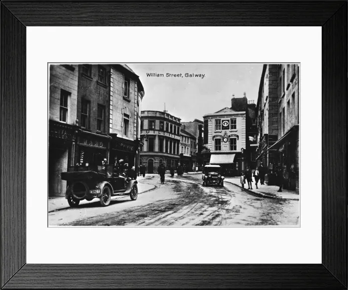 Framed Print : View of William Street, Galway, Ireland Framed Print : View of William Street, Galway, Ireland