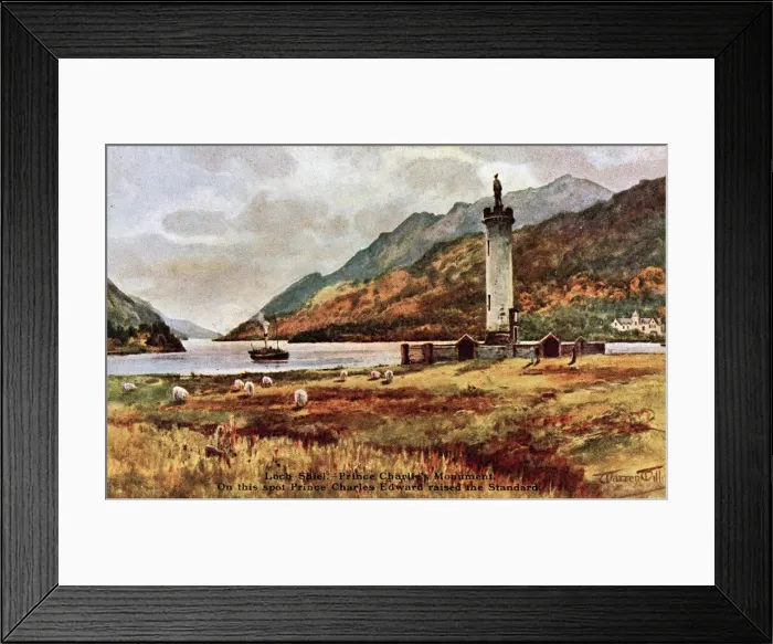 Framed Print : Loch Shiel and Prince Charlie Monument, Scotland Framed Print : Loch Shiel and Prince Charlie Monument, Scotland