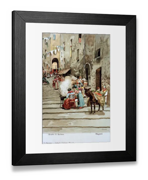 Framed Print : Gradini Santa Barbara, Naples, Italy Framed Print : Gradini Santa Barbara, Naples, Italy