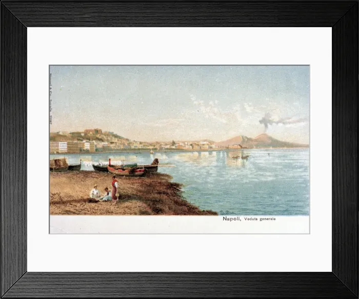 Framed Print : General view of Naples, Italy Framed Print : General view of Naples, Italy