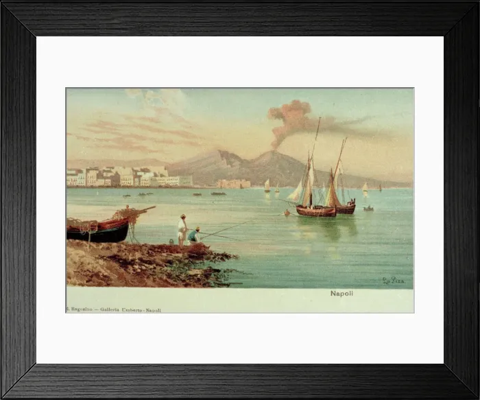 Framed Print : General view of Naples, Italy Framed Print : General view of Naples, Italy