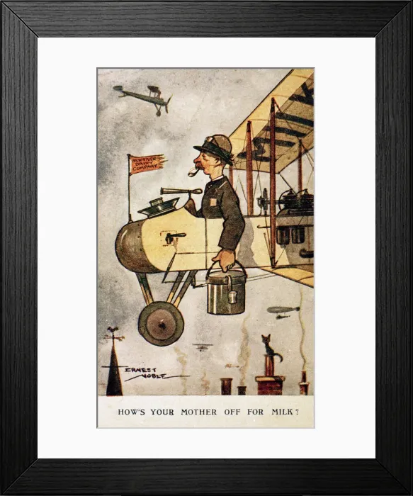 Framed Print : Advertisement, New River Dairy Company Framed Print : Advertisement, New River Dairy Company