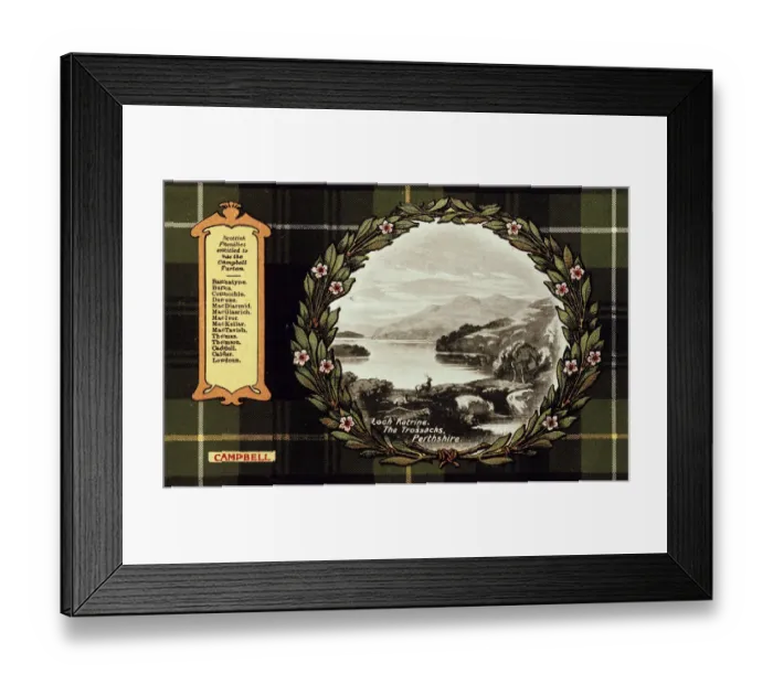 Framed Print : Scottish tartan -- Campbell Clan Framed Print : Scottish tartan -- Campbell Clan