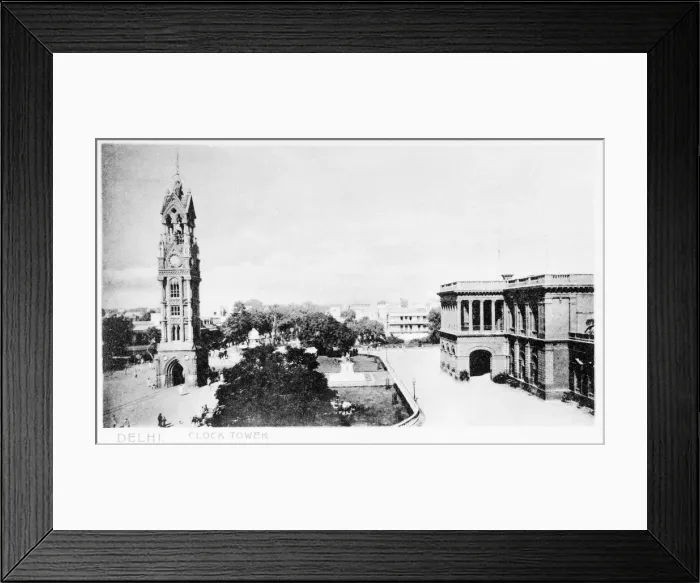 Framed Print : Clock Tower, Delhi, India Framed Print : Clock Tower, Delhi, India