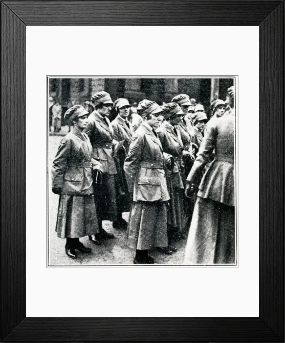 Framed Print : Peace Day Celebrations - Womens Royal Air Force WWI Framed Print : Peace Day Celebrations - Womens Royal Air Force WWI