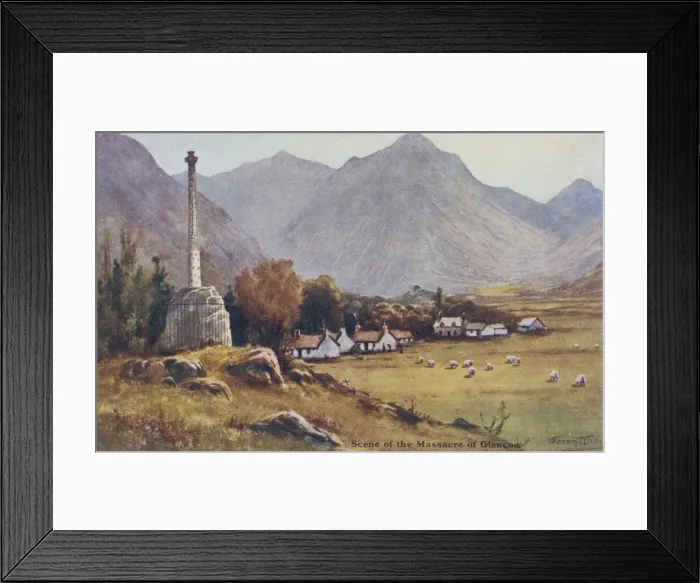 Framed Print : Scene of the Massacre, Glencoe, Scotland Framed Print : Scene of the Massacre, Glencoe, Scotland