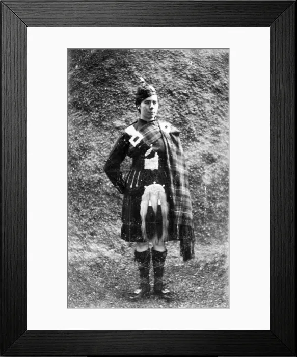Framed Print : Young Scotsman in traditional costume Framed Print : Young Scotsman in traditional costume