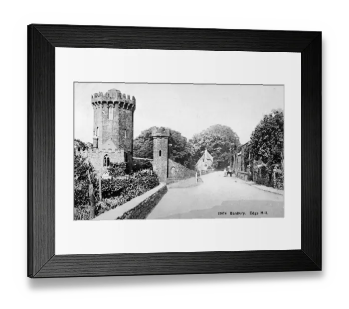 Framed Print : Castle at Edge Hill, Banbury, Oxfordshire Framed Print : Castle at Edge Hill, Banbury, Oxfordshire
