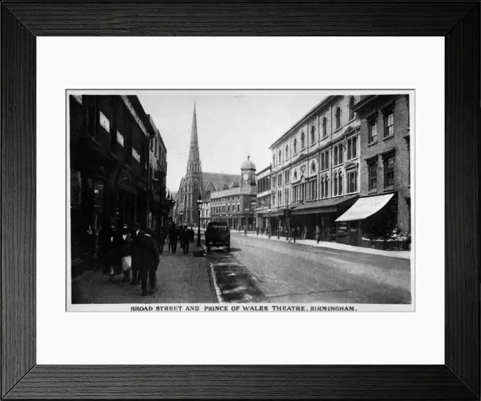 Framed Print : Broad Street and theatre, Birmingham, West Midlands Framed Print : Broad Street and theatre, Birmingham, West Midlands