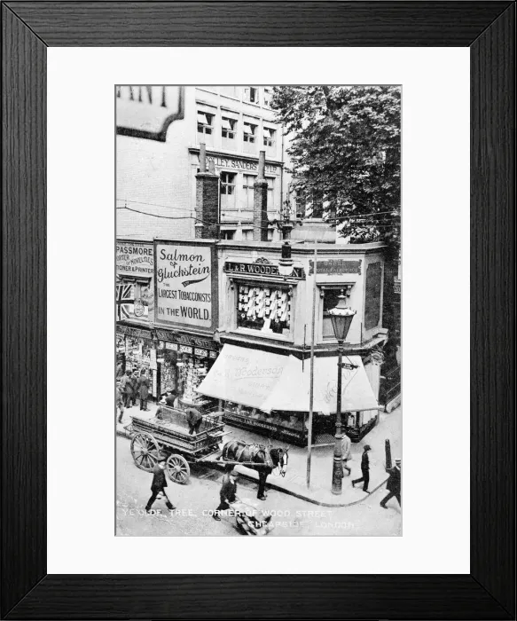 Framed Print : Ye Olde Tree tobacconist shop, Cheapside, London Framed Print : Ye Olde Tree tobacconist shop, Cheapside, London
