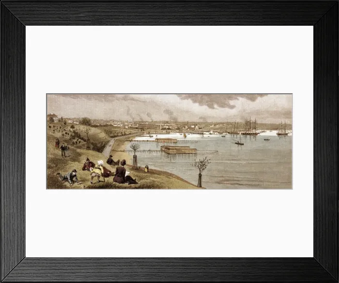 Framed Print : Seaside panorama at Geelong, Victoria, Australia Framed Print : Seaside panorama at Geelong, Victoria, Australia