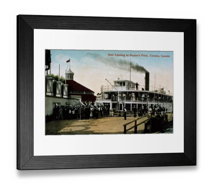 Framed Print : Steamboat landing, Hanlons Point, Toronto, Ontario, Canada Framed Print : Steamboat landing, Hanlons Point, Toronto, Ontario, Canada