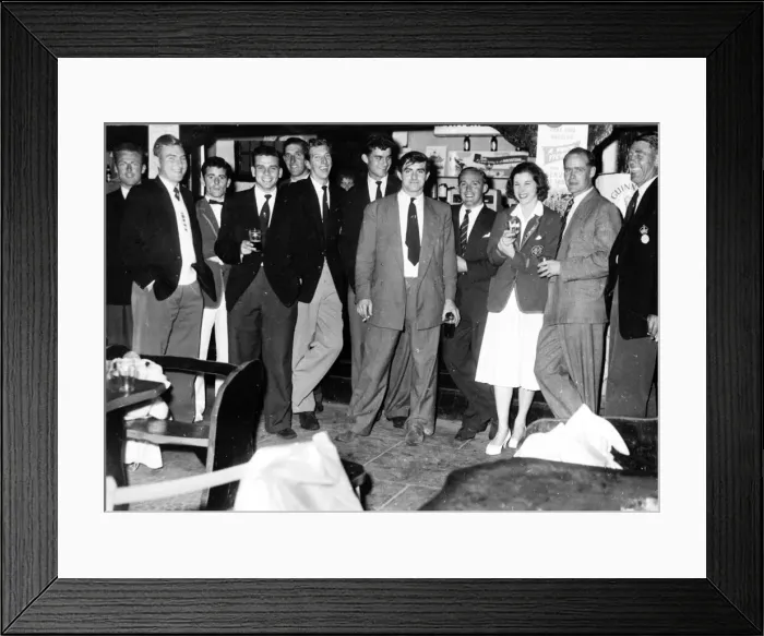 Framed Print : Group photo, Freddie Trueman, Ray Illingworth and others Framed Print : Group photo, Freddie Trueman, Ray Illingworth and others