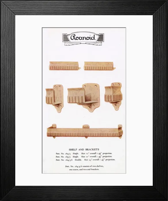 Framed Print : Roanoid bakelite shelf and brackets Framed Print : Roanoid bakelite shelf and brackets