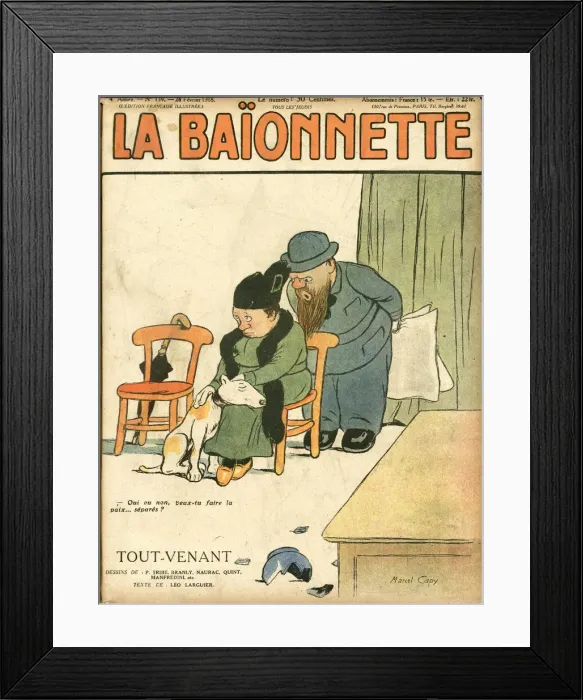 Framed Print : Front cover, La Baionnette, WW1 Framed Print : Front cover, La Baionnette, WW1
