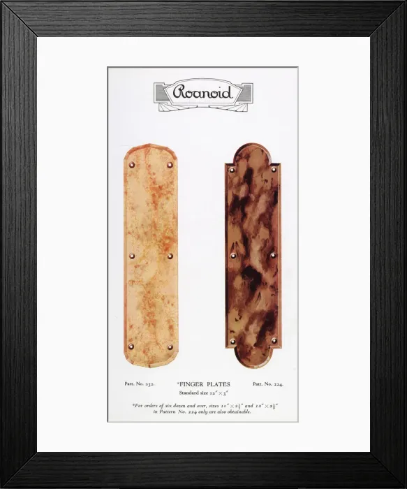 Framed Print : Roanoid bakelite finger plates Framed Print : Roanoid bakelite finger plates