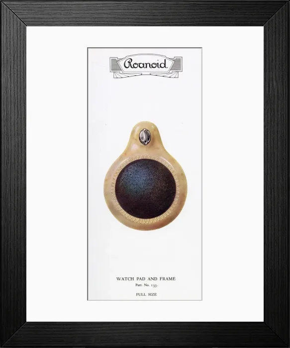 Framed Print : Roanoid bakelite watch pad and frame Framed Print : Roanoid bakelite watch pad and frame