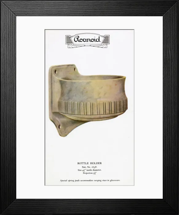 Framed Print : Roanoid bakelite bottle holder Framed Print : Roanoid bakelite bottle holder